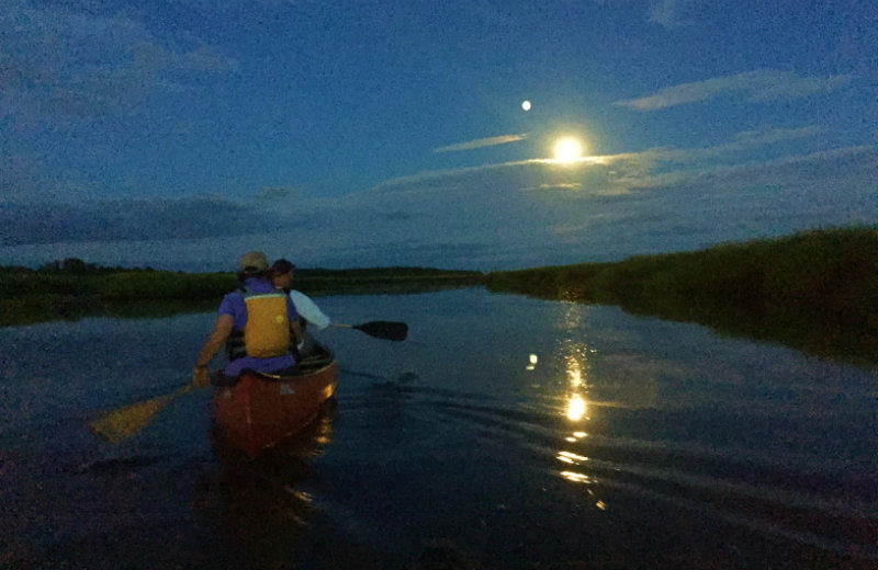 Full moon canoe