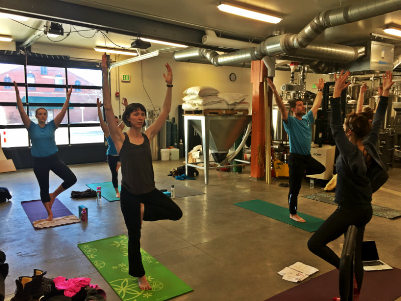Beer + Yoga at Foulmouthed Brewing in South Portland