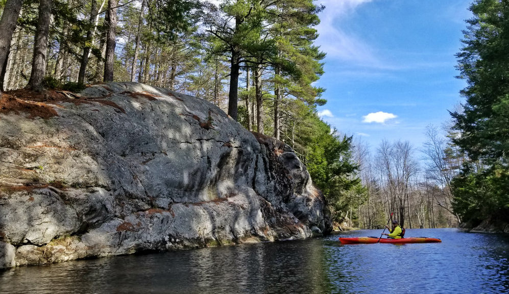 Runaround Pond Maine paddling